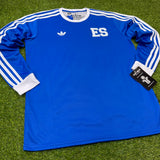 El Salvador, Men's Retro Soccer Jersey, 1982 LS Blue