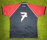 Iron Maiden, West Ham United Men's Short Sleeve Jersey, "Dark Navy - Red"