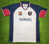 Iron Maiden, West Ham United Men's Short Sleeve Jersey, "Dark Navy - White"
