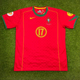 Portugal, Men's Retro Soccer Jersey, 2004, Cristiano Ronaldo #17
