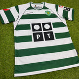 Sporting de Lisboa Men's Retro Soccer Jersey, 2001, Cristiano Ronaldo #28