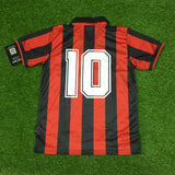 AC Milan, Men's Retro Soccer Jersey, 1990, Gullit #10