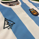 Argentina, Men's Retro Soccer Jersey, 1986, Maradona #10