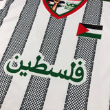Palestine (Palestina), Men's Short Sleeve Soccer Jersey - Black Stripes