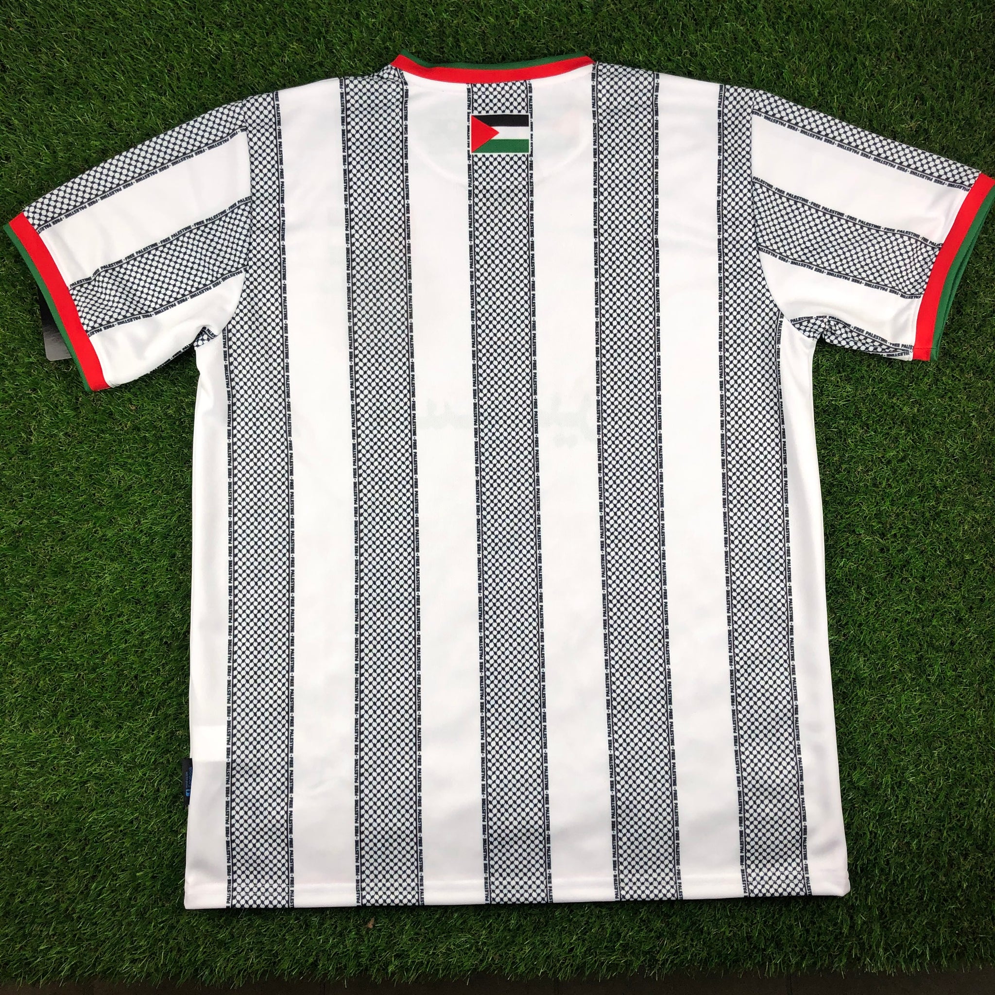 Palestine (Palestina), Men's Short Sleeve Soccer Jersey - Black