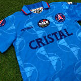 Alianza FC, Men's Retro Soccer Jersey, 1996 Cristal Visita, Lugo #16