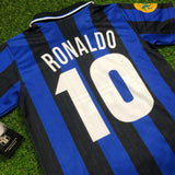 Inter de Milan, Men´s Retro Soccer Jersey, 1999 Ronaldo #10