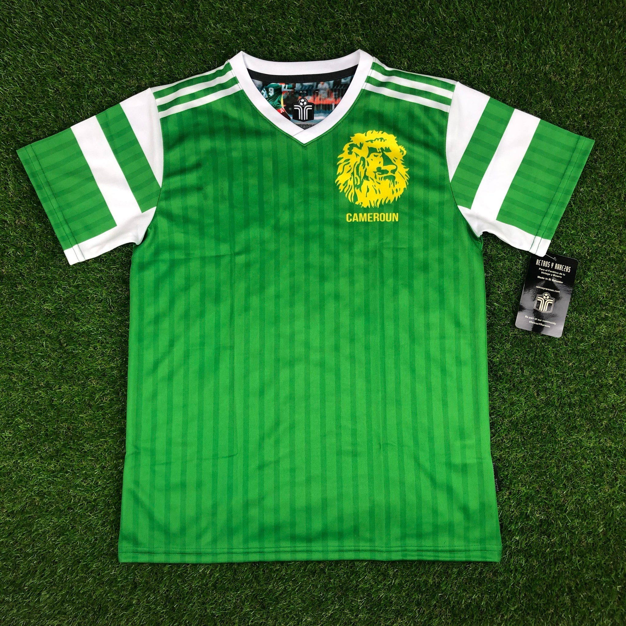 Maillot Domicile Cameroun 1990/92 - Taille L, Adidas, Joueur Samuel Eto'o, Occasion Comme Neuf