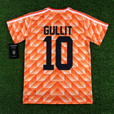 Holanda, Men´s Retro Soccer Jersey, 1988, Gulit #10