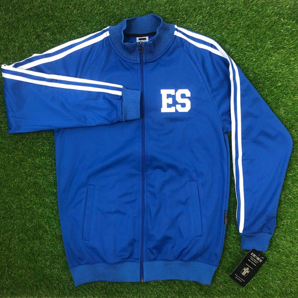 El Salvador, Men's Retro Soccer Jacket, 1982 LS Blue