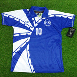 El Salvador, Men's Retro Soccer Jersey, 1996/97 #10, Blue