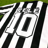 Santos FC, Men's Retro Soccer Jersey, Pele #10