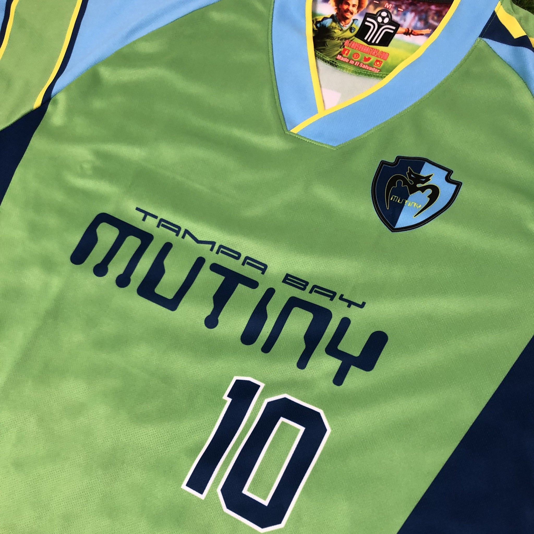 1995 1996 Tampa Bay Mutiny Retro Soccer Jersey 95 96 Mutiny Home Valderrama  Hejduk Lassiter Vintage Classic Football Shirt From 14,39 €