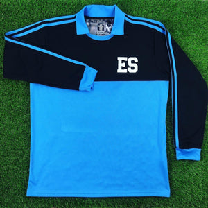 El Salvador, Men's Retro Soccer Jersey, 1982 LS Lt Blue Goalkeeper