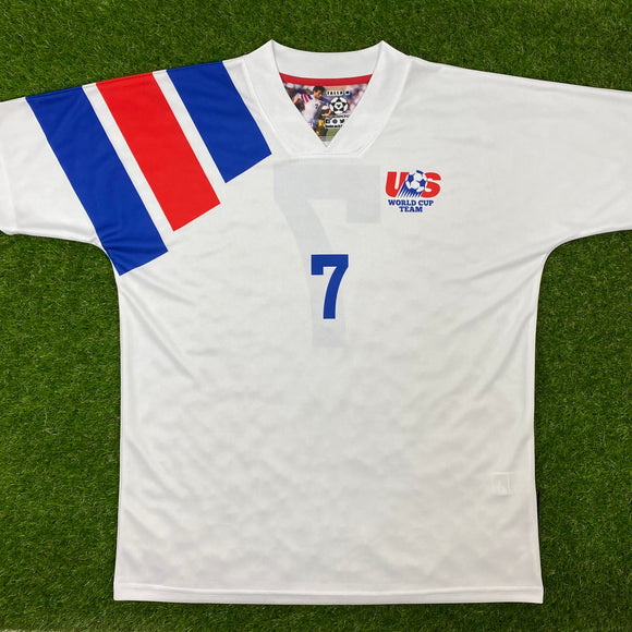 USA, Men´s Retro Soccer Jersey, 1994, Hugo Perez # 7