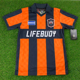 CD Aguila, Men's Retro Soccer Jersey, 1994 Lifebuoy #11, Salvador Coreas