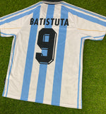 Argentina, Men's Retro Soccer Jersey, 1998, Batistuta #9