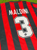 AC Milan, Men's Retro Soccer Jersey, 1996-1997, Maldini #3