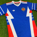 Yugoslavia, Men's Retro Soccer Jersey, World Cup1990 (Blue)