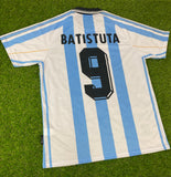 Argentina, Men's Retro Soccer Jersey, 1998, Batistuta #9