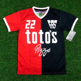 CD FAS, Men's Retro Soccer Jersey, 1992 Toto's, Magico #22 (Negra)