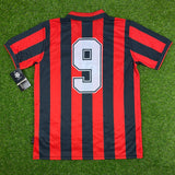 AC Milan, Men's Retro Soccer Jersey, 1992-1993, Van Basten #9
