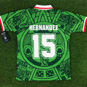 Mexico, Men´s Retro Soccer Jersey, 1998 Luis Hernandez #15